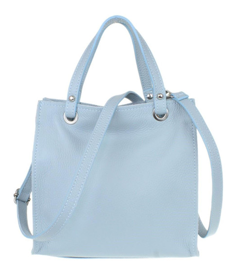 Girly Handbags Womens Plain Italian Soft Genuine Leather Top Handle Bag