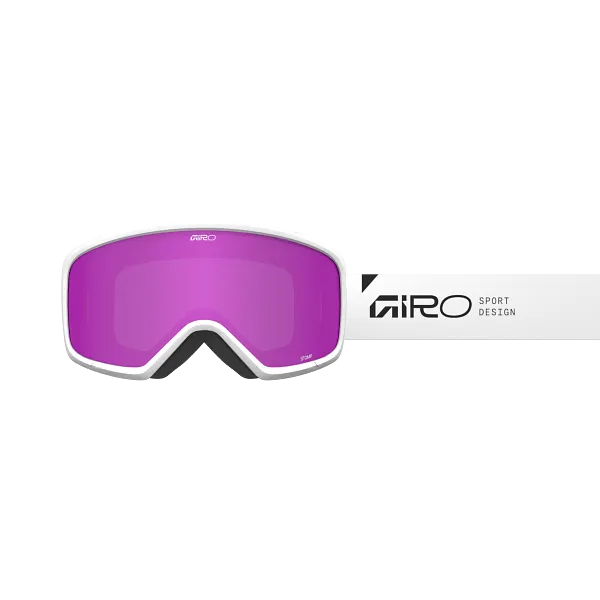 Giro Stomp Wordmark Goggle White/Amber Pink