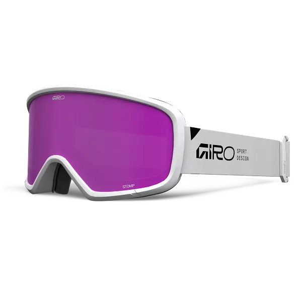 giro Stomp Wordmark Goggle White/Amber Pink