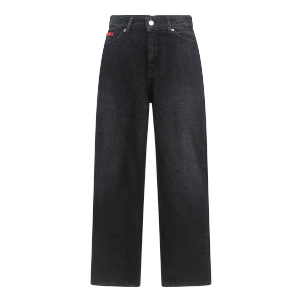 gisada Boyfriend Crop Denim Jeans with Bottom Label