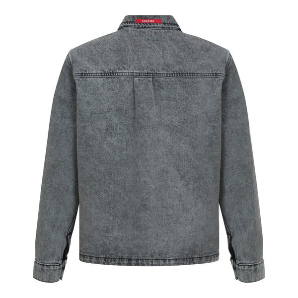Gisada Boxy Denim Jacket With Minilabel Patch