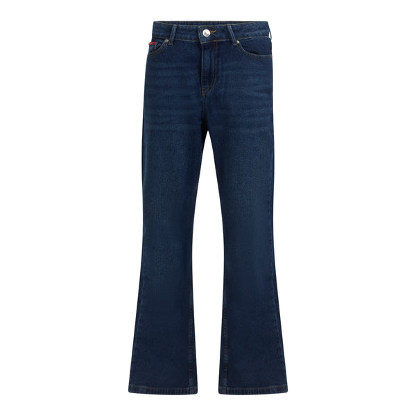 gisada Flared Denim Jeans with Bottom Label