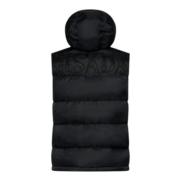 Gisada Puffer Gilet With Logo Patch On Back