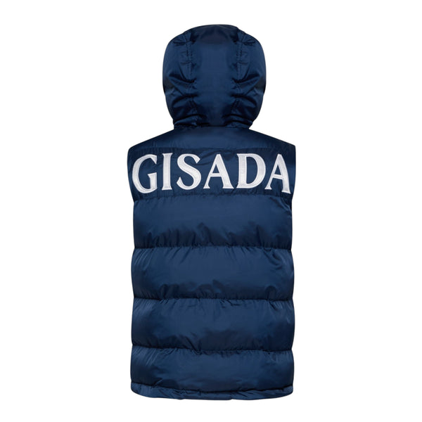Gisada Puffer Gilet With Logo Patch On Back