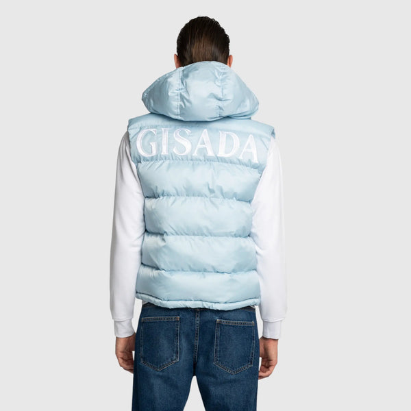 Gisada Puffer Gilet With Logo Patch On Back