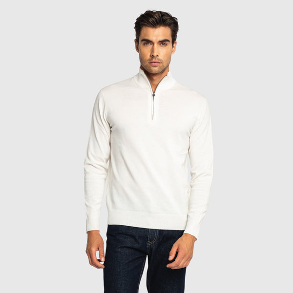 Gisada Regular Fit Half Zip Pullover