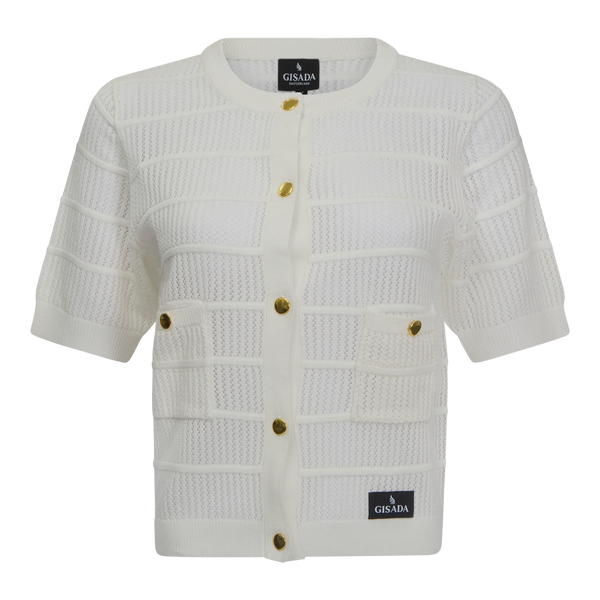 gisada Regular Fit Pointelle Cardigan