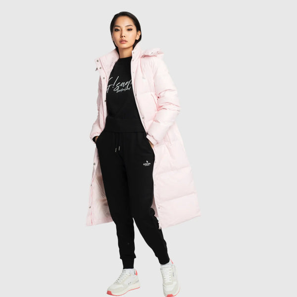 Gisada Long Puffer Down-Jacket With Detachable Hood And Logo Patch On Back