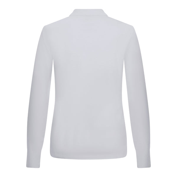 Gisada Long Sleeves Polo In Luxe Interlock Piquet With Embroidery Logo