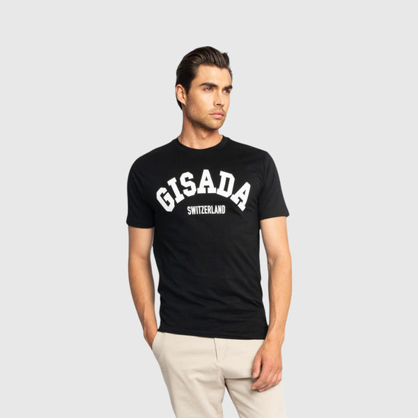 Gisada Oversized T-Shirt In Heavy Cotton With College Print