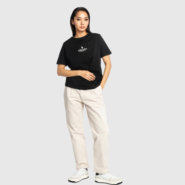 Gisada Oversized T-Shirt In Jersey Cotton With Small Silicon Logo