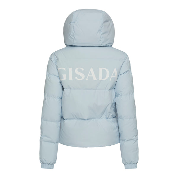 Gisada Puffer Down Jacket With Detachable Hood And Logo Print