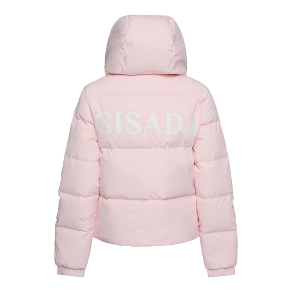 Gisada Puffer Down Jacket With Detachable Hood And Logo Print