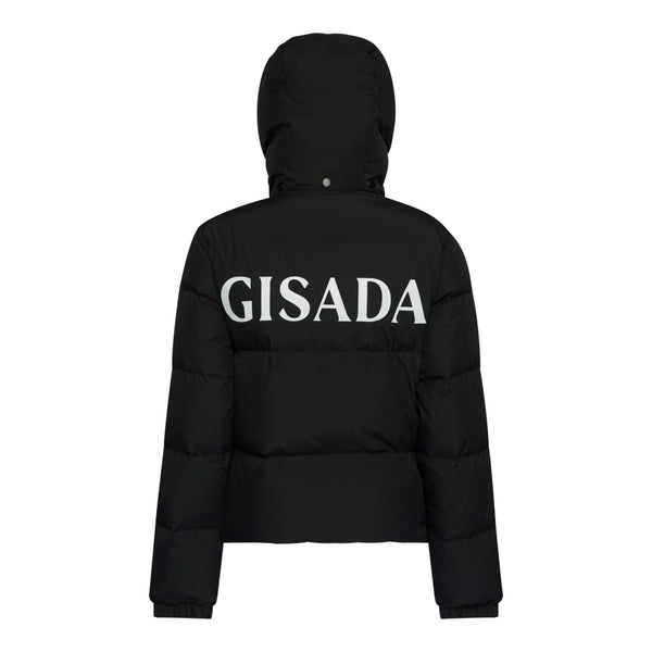 Gisada Puffer Down Jacket With Detachable Hood And Logo Print