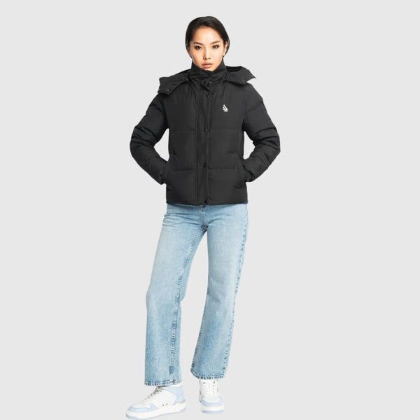Gisada Puffer Down Jacket With Detachable Hood And Logo Print