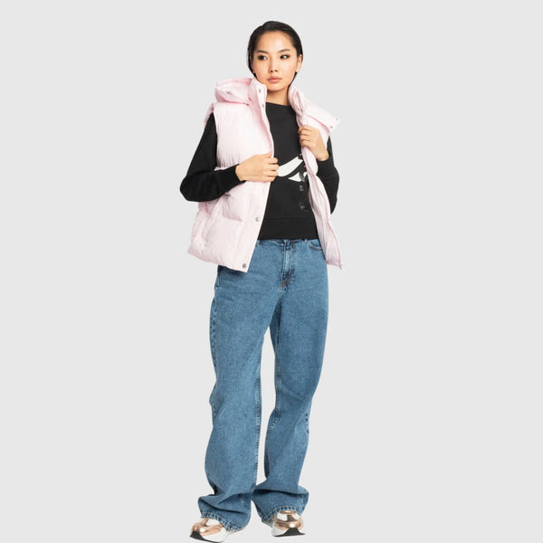 Gisada Puffer Gilet With Detachable Hood And Logo Print