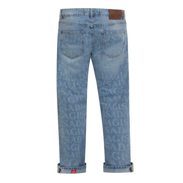 Gisada Regular Fit Denim Jeans With Inside Bottom Label