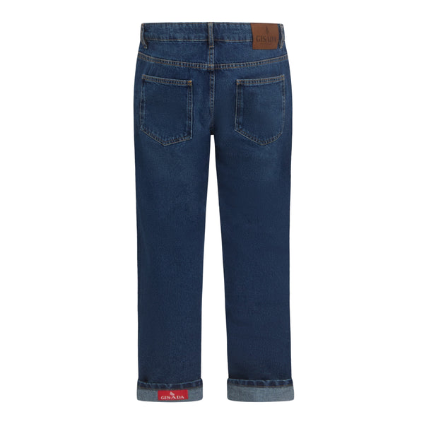 Gisada Regular Fit Denim Jeans With Inside Bottom Label