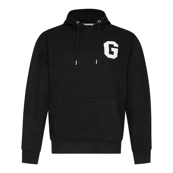 gisada Regular Fit Hoodie in Midweight Cotton with Patch Print