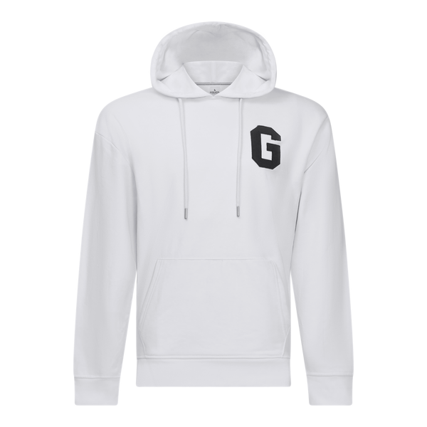 gisada Regular Fit Hoodie in Midweight Cotton with Patch Print
