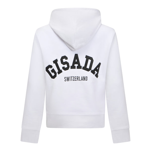 Gisada Regular Fit Hoodie In Midweight Cotton With Patch Print