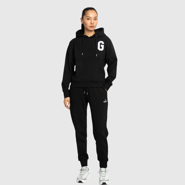 Gisada Regular Fit Hoodie In Midweight Cotton With Patch Print