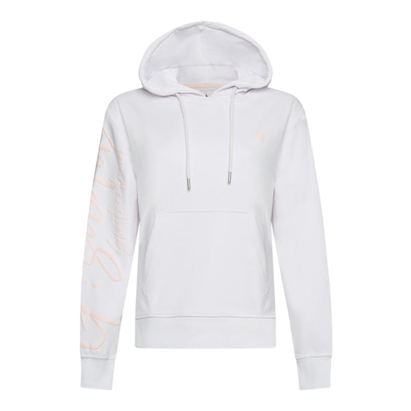 gisada Regular Fit Hoodie in Midweight Cotton with Puff Print