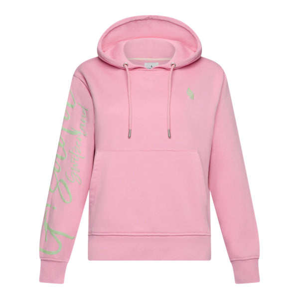 gisada Regular Fit Hoodie in Midweight Cotton with Puff Print