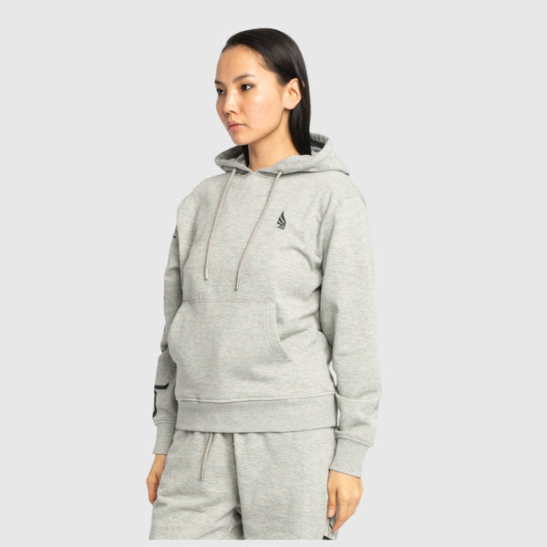 Gisada Regular Fit Hoodie In Midweight Cotton With Puff Print