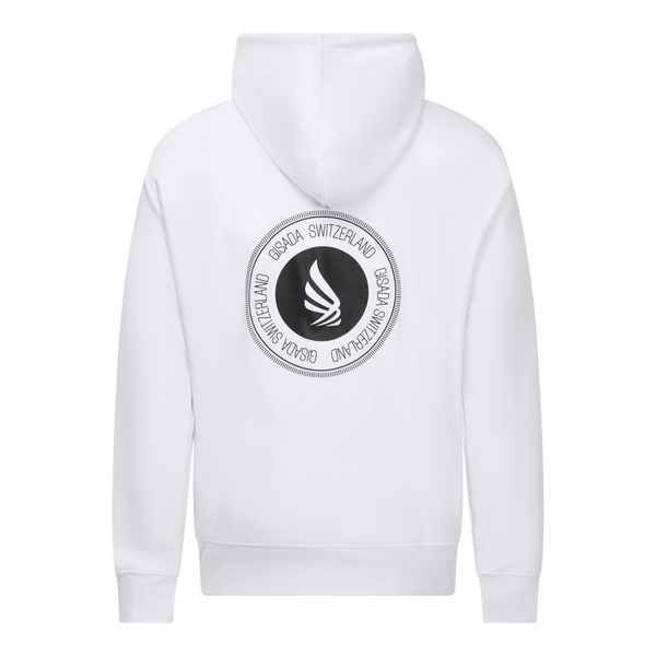 Gisada Regular Fit Hoodie In Midweight Cotton With Silicon Print