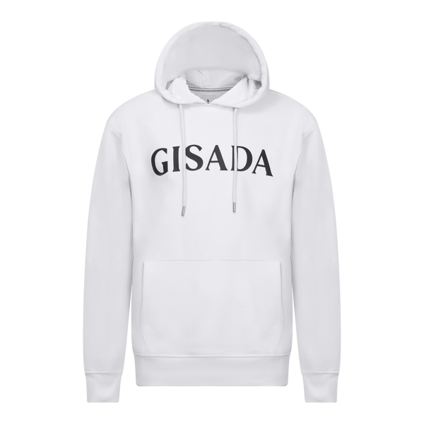 gisada Regular Fit Hoodie in Midweight Cotton with Silicon Print