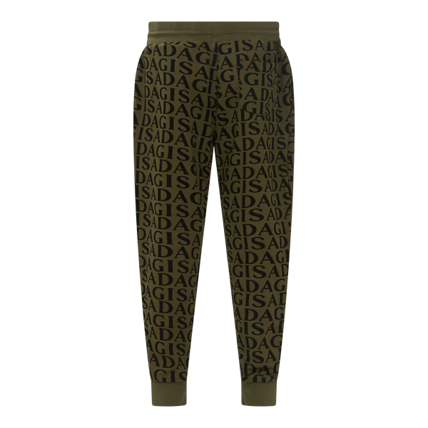 Gisada Regular Fit Jogger In Midweight Cotton With Allover Print