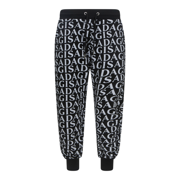 gisada Regular Fit Jogger in Midweight Cotton with Allover Print