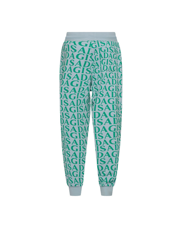 Gisada Regular Fit Jogger In Midweight Cotton With Allover Print