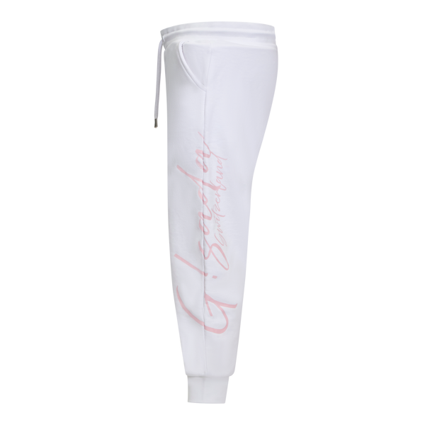 Gisada Regular Fit Jogger In Midweight Cotton With Cursive Puff Print