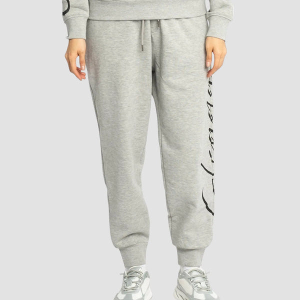 Gisada Regular Fit Jogger In Midweight Cotton With Cursive Puff Print
