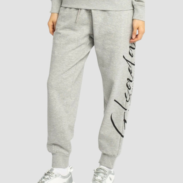 Gisada Regular Fit Jogger In Midweight Cotton With Cursive Puff Print