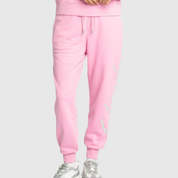 Gisada Regular Fit Jogger In Midweight Cotton With Cursive Puff Print