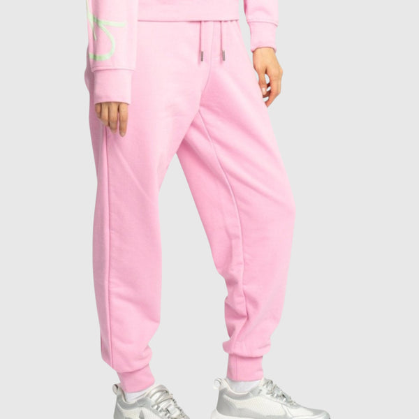 Gisada Regular Fit Jogger In Midweight Cotton With Cursive Puff Print