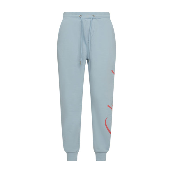 gisada Regular Fit Jogger in Midweight Cotton with Cursive Puff Print