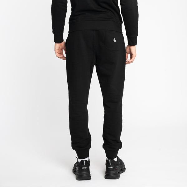 Gisada Regular Fit Jogger In Midweight Cotton With Flock Print
