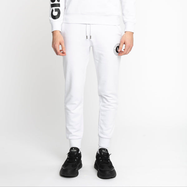 Gisada Regular Fit Jogger In Midweight Cotton With Flock Print