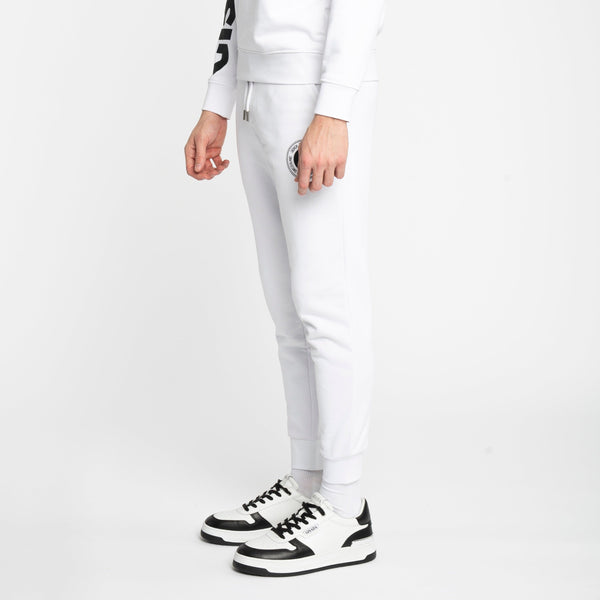 Gisada Regular Fit Jogger In Midweight Cotton With Flock Print