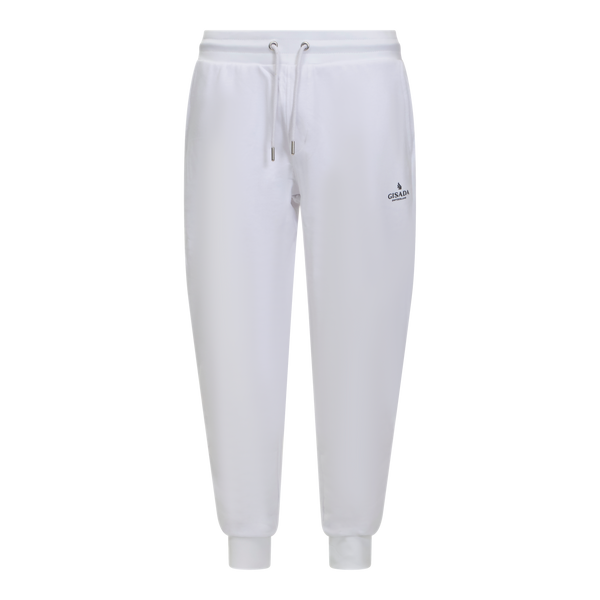 gisada Regular Fit Jogger in Midweight Cotton with Small Silicon Logo