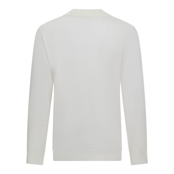 Gisada Regular Fit Knit Polo Shirt With Johnny Collar