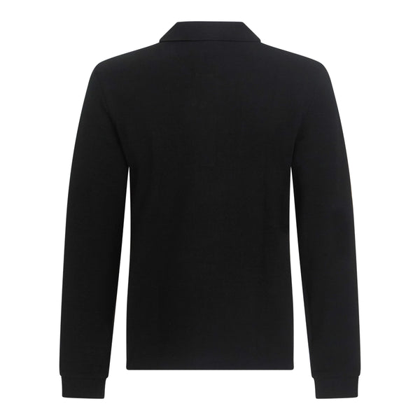 Gisada Regular Fit Long Sleeves Polo In Luxe Interlock Piquet With Embroidery Gisada Logo