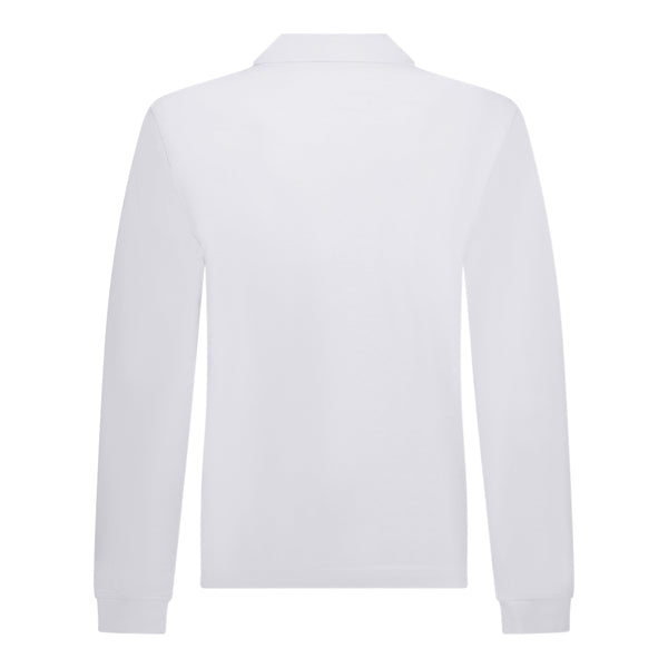 Gisada Regular Fit Long Sleeves Polo In Luxe Interlock Piquet With Embroidery Gisada Logo