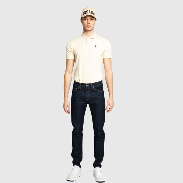 Gisada Regular Fit Polo In Cotton Piquet With 3D Embroidered Wing