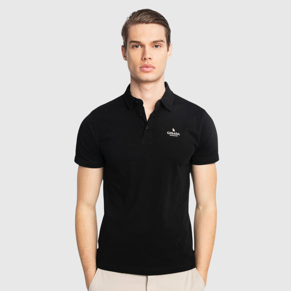 Gisada Regular Fit Polo In Cotton Piquet With 3D Embroidered Logo