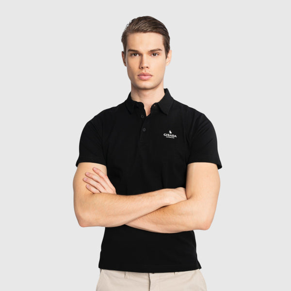 Gisada Regular Fit Polo In Cotton Piquet With 3D Embroidered Logo
